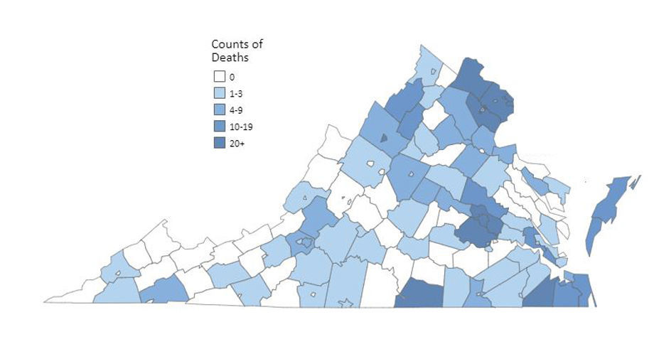 covid deaths in virginia